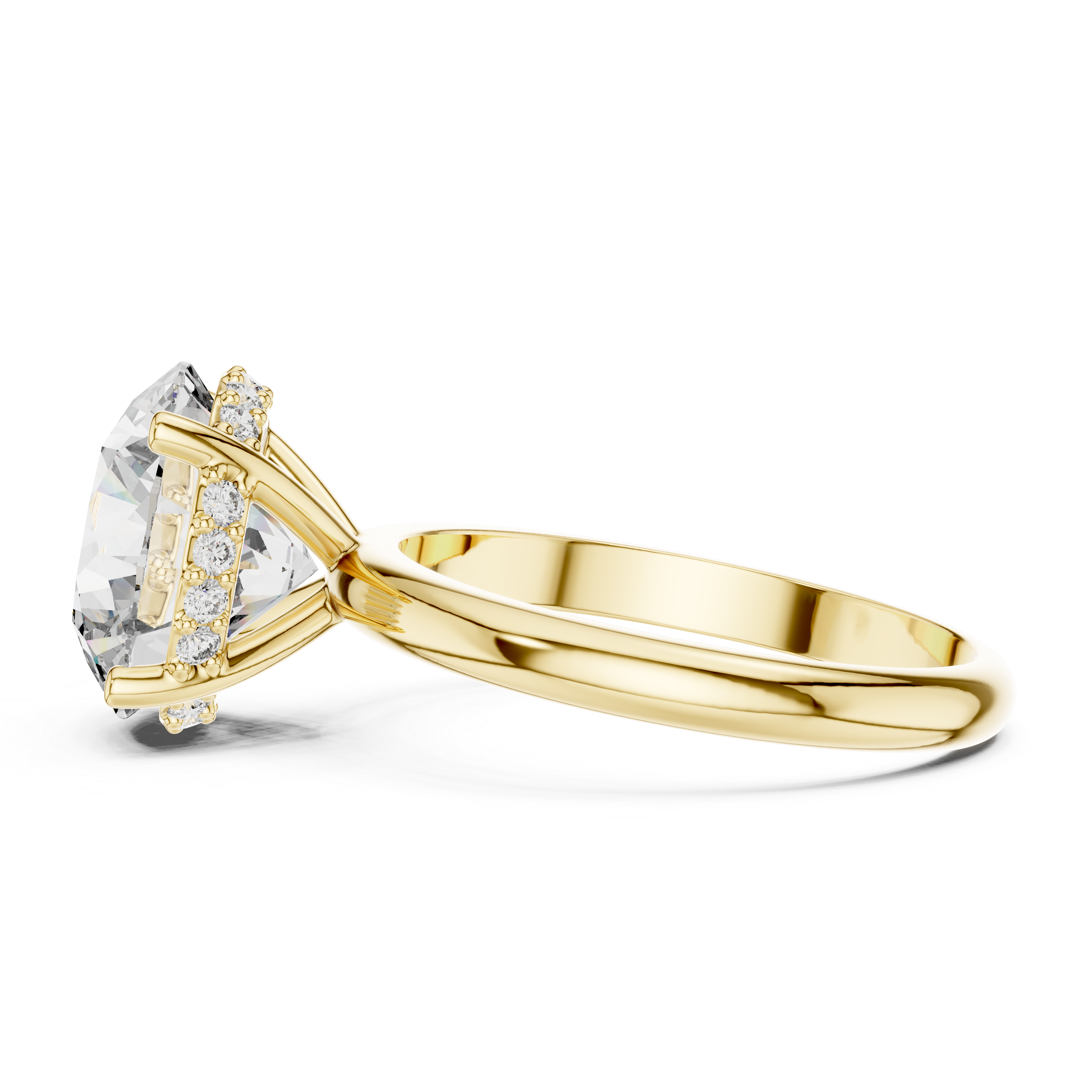 Eterna 3.75 CT Round Moissanite Solitaire Ring
