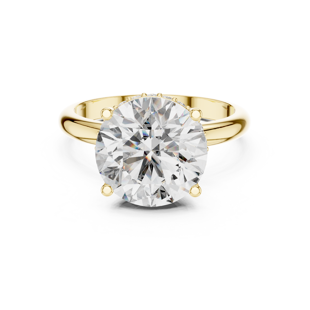 Eterna 3.75 CT Round Moissanite Solitaire Ring