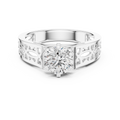 1 CT Round Filigree Solitaire Engagement Ring | 925 Sterling Silver & 18K Plating