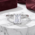 Evelyn Emerald Cut Solitaire Engagement Ring