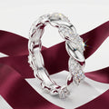 Valentina Twisted Moissanite Eternity Band