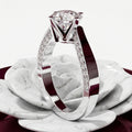 Aurielle 1.5CT Cathedral Moissanite Engagement Ring