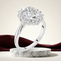 Victoria 2 CT Oval Halo Moissanite Ring