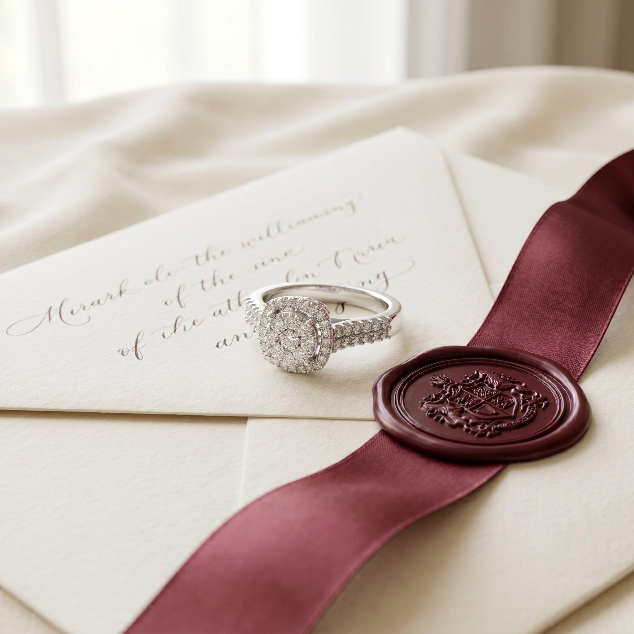 Evelyn Vintage Halo Moissanite Ring