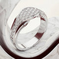 Celeste Pavé Dome Moissanite Ring