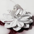 Celestia Floral Cluster Halo Ring