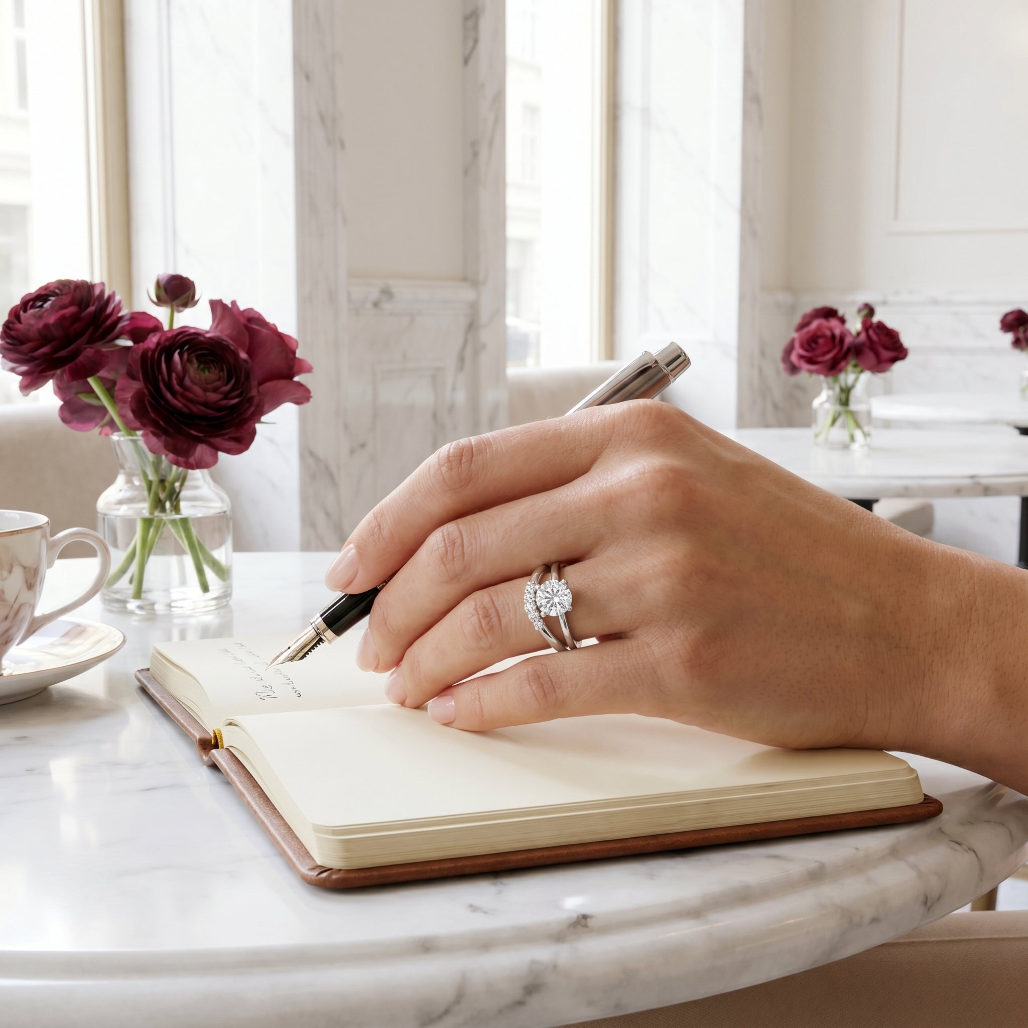 Aurelia Twist Solitaire Ring