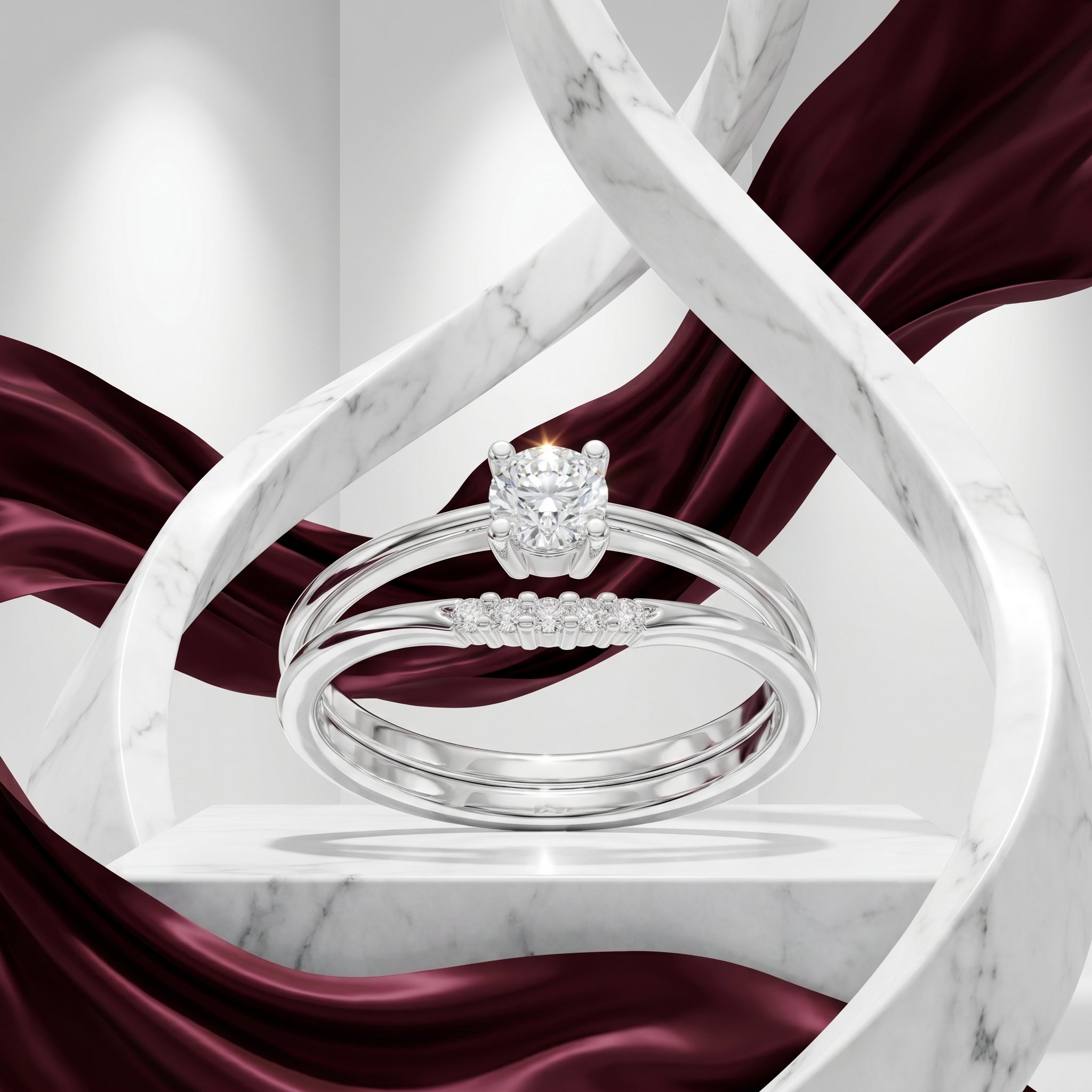 Aurelia Twist Solitaire Ring