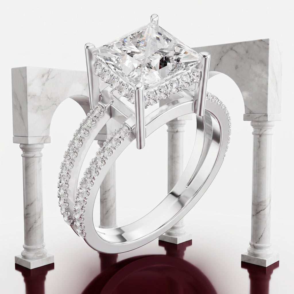 Regalia Royale Princess Cut Engagement Ring