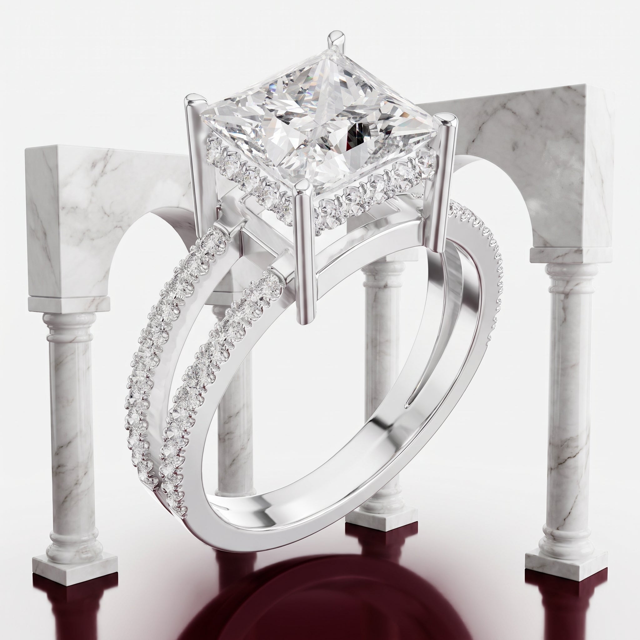 Regalia Royale Princess Cut Engagement Ring