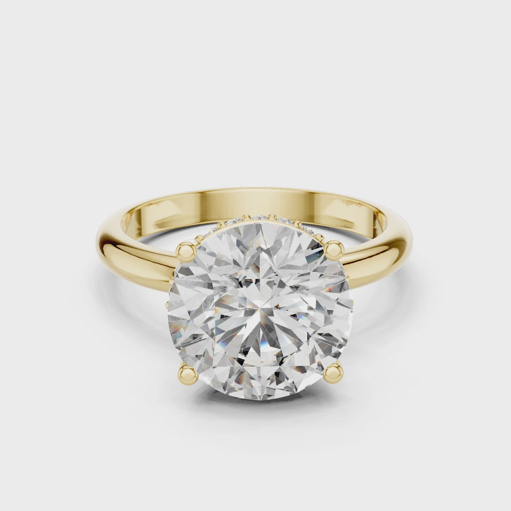 Eterna 3.75 CT Round Moissanite Solitaire Ring