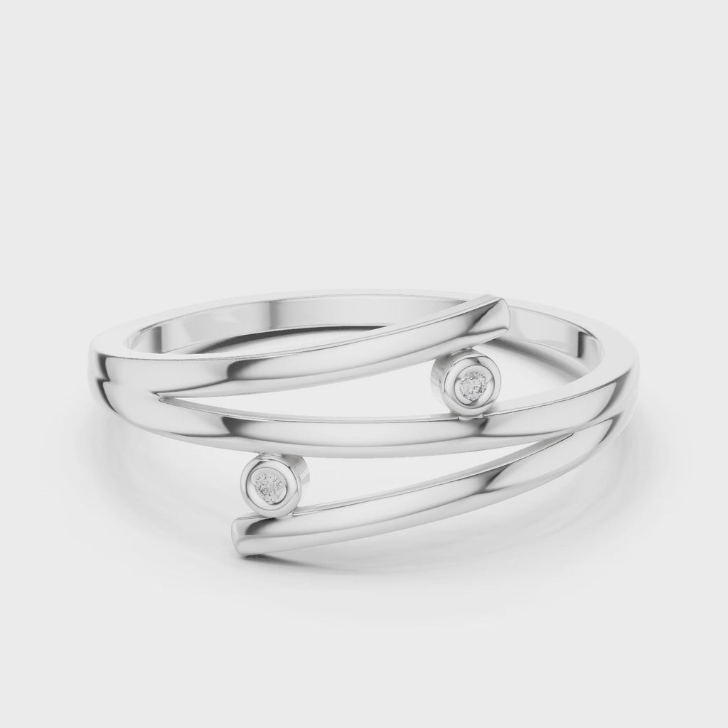Aurelia Minimalist Wrap Ring | 925 Sterling Silver & 18K Gold Plated
