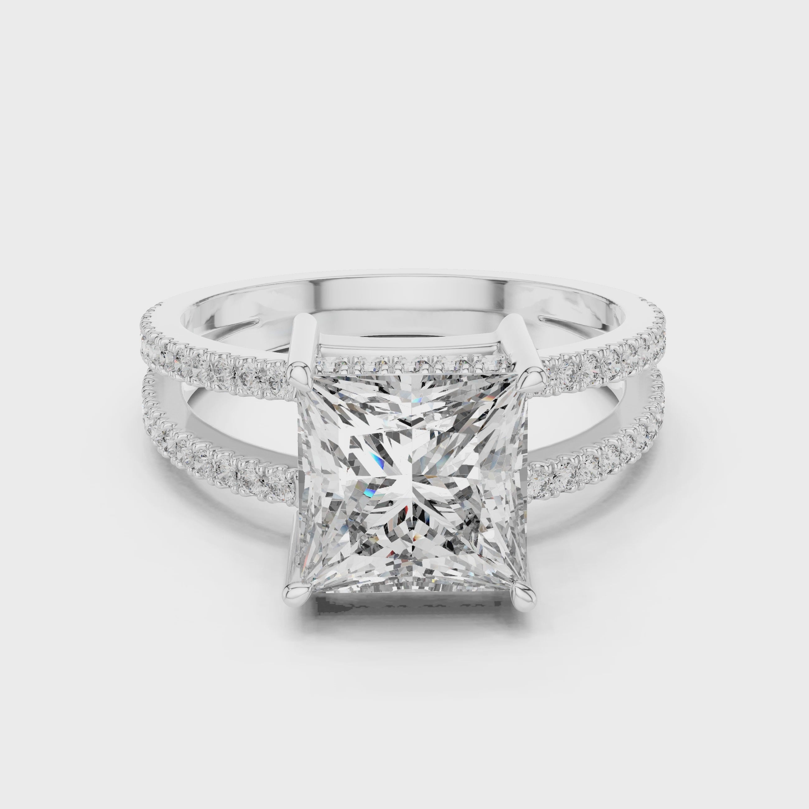 Regalia Royale Princess Cut Engagement Ring