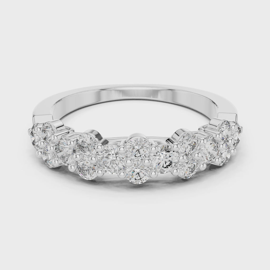Rosalie Floral Moissanite Eternity Band