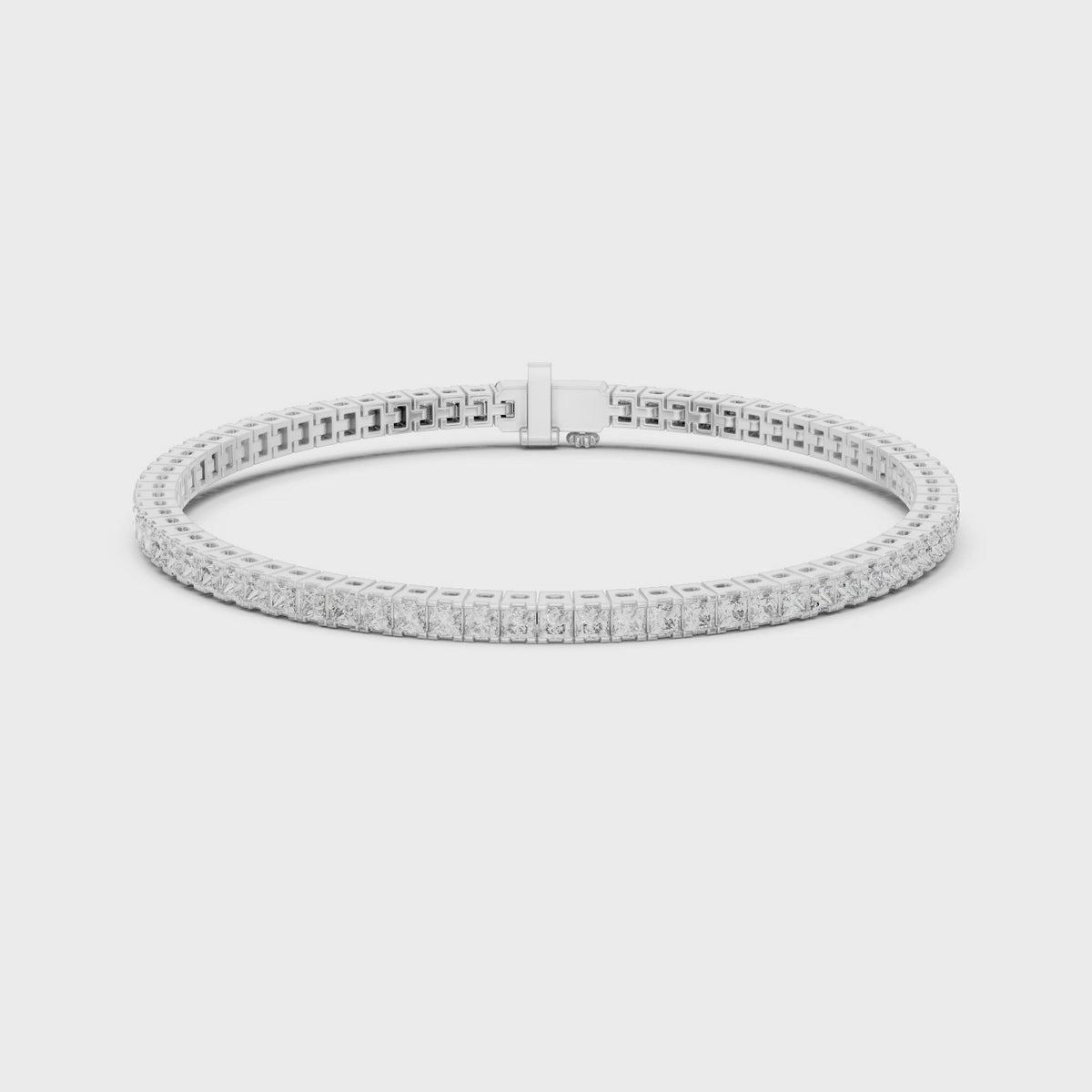Princess Cut Diamond Tennis Bracelet | Luxury Tennis Bracelet